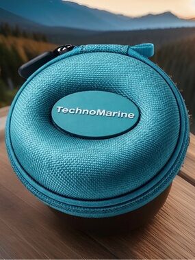 TechnoMarine Turquoise Impact-Resistant Ballistic Nylon Watch Travel Case